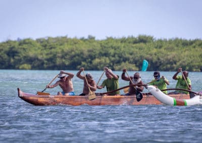 Outrigger racing at Keehi lagoon